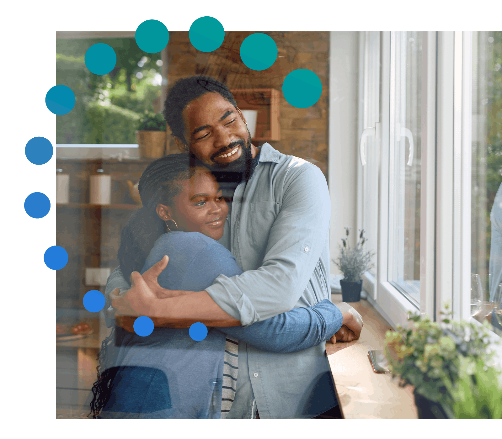 Dad taking care of daughter through estate planning