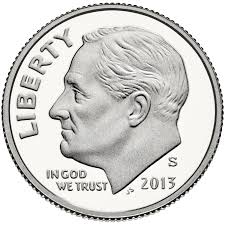 Image of a bright dime