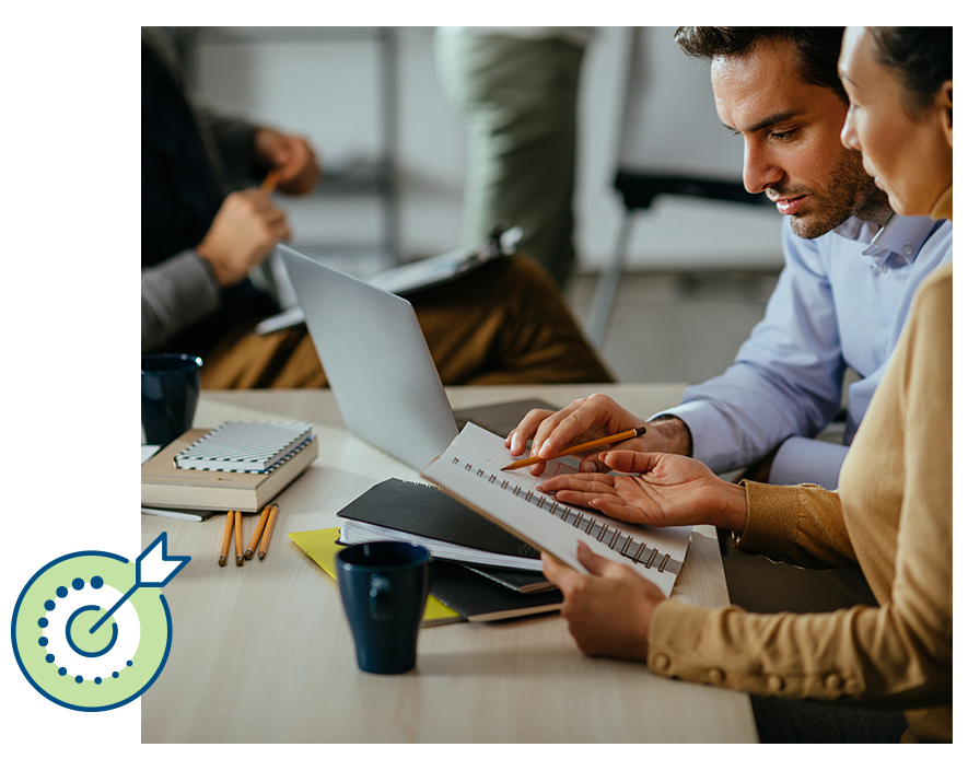 team working in partnership